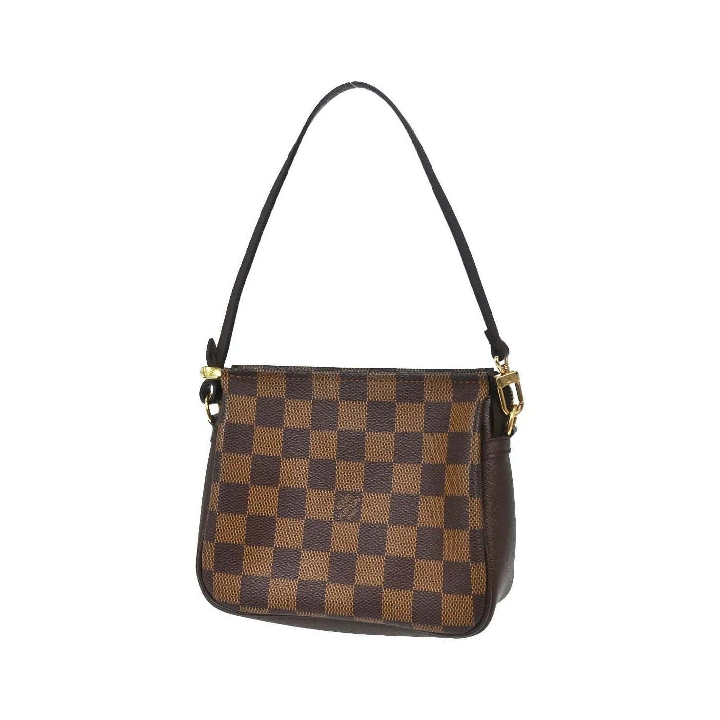 Louis Vuitton Trousse Make Up Damier, Brown, Canvas, Clutch