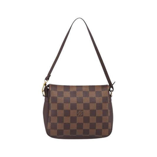 Louis Vuitton Trousse Make Up Damier, Brown, Canvas, Clutch