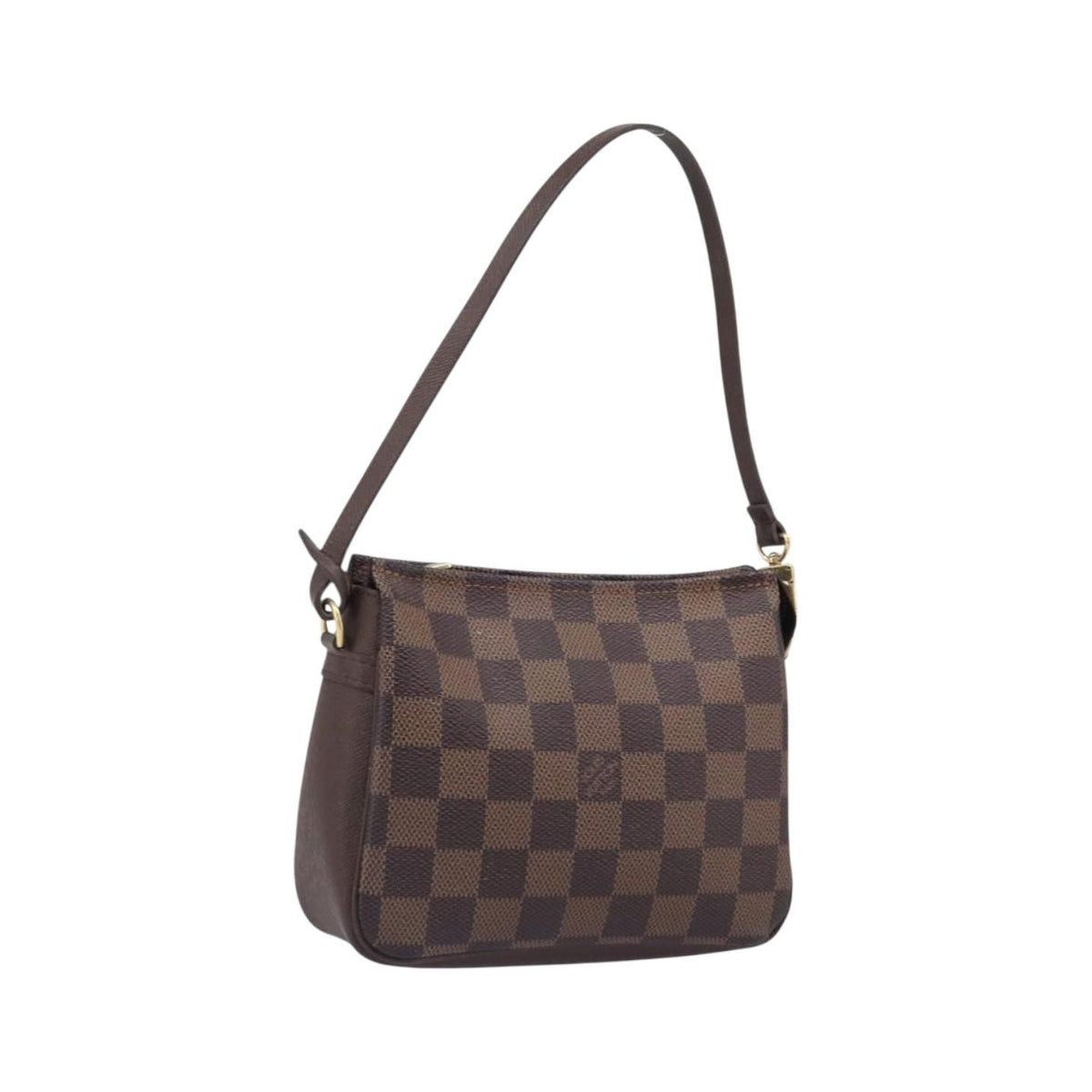 Louis Vuitton Trousse Make Up Damier, Brown, Canvas, Clutch