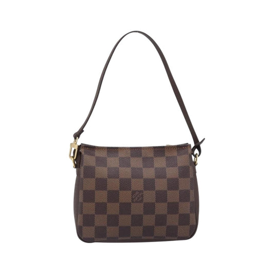 Louis Vuitton Trousse Make Up Damier, Brown, Canvas, Clutch