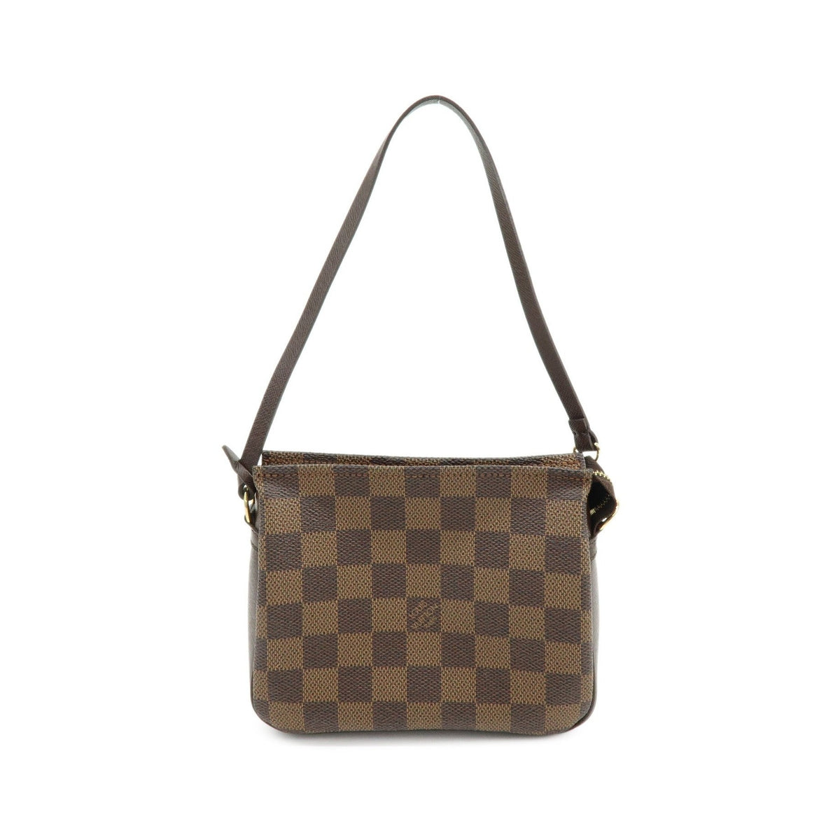 Louis Vuitton Trousse Make Up Damier, Brown, Canvas, Clutch