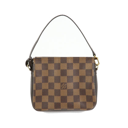 Louis Vuitton Trousse Make Up Damier, Brown, Canvas, Clutch