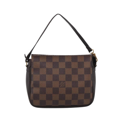 Louis Vuitton Trousse Make Up Damier, Brown, Canvas, Clutch