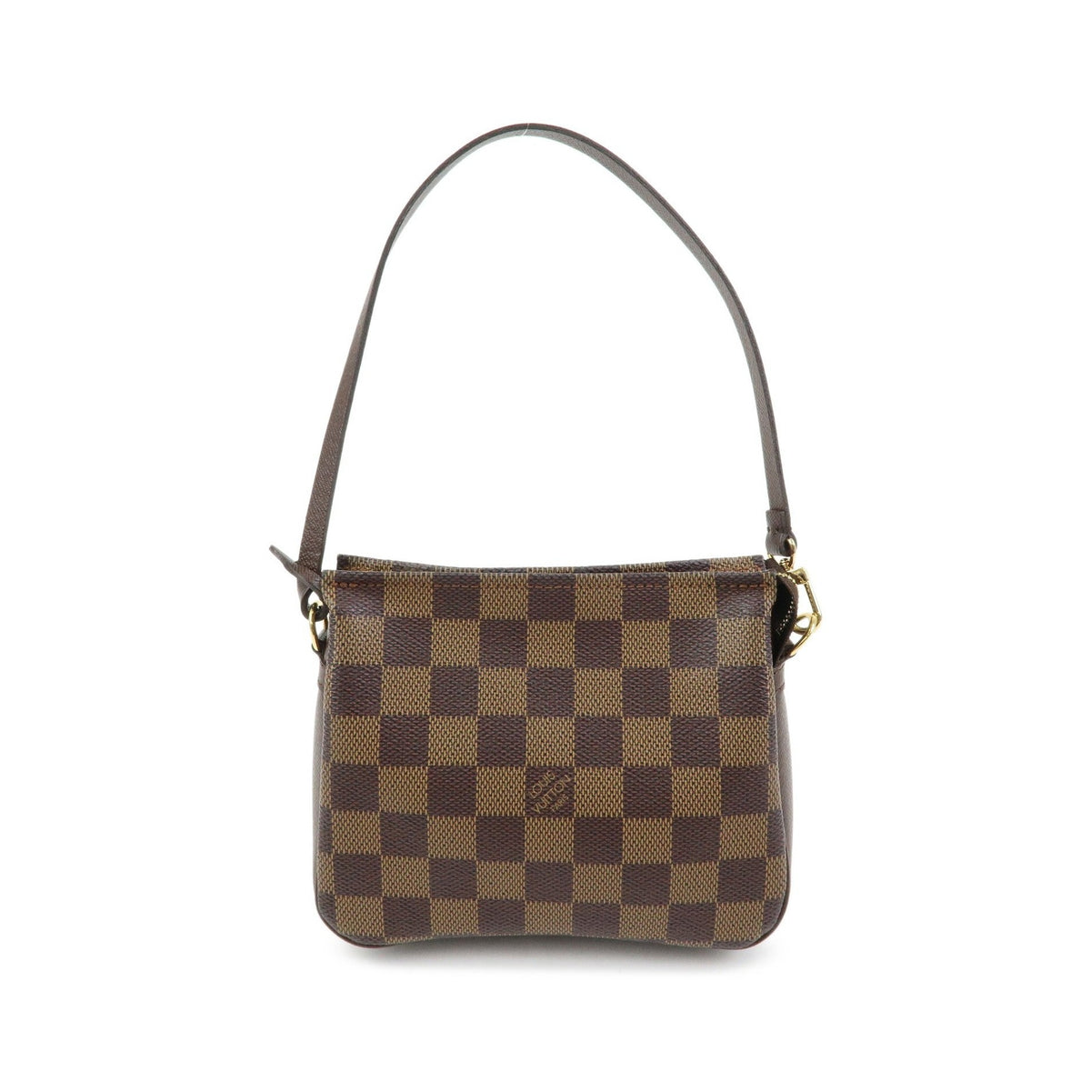 Louis Vuitton Trousse Make Up Damier, Brown, Canvas, Clutch