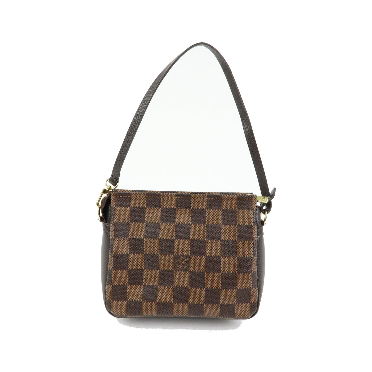 Louis Vuitton Trousse Make Up Damier, Brown, Canvas, Clutch