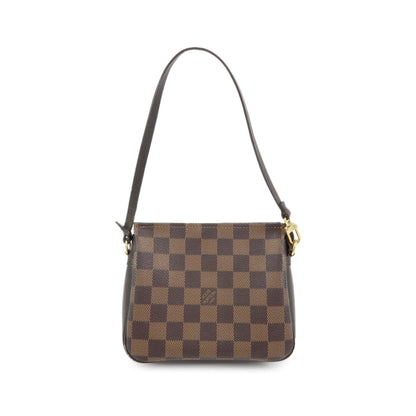 Louis Vuitton Trousse Make Up Damier, Brown, Canvas, Clutch