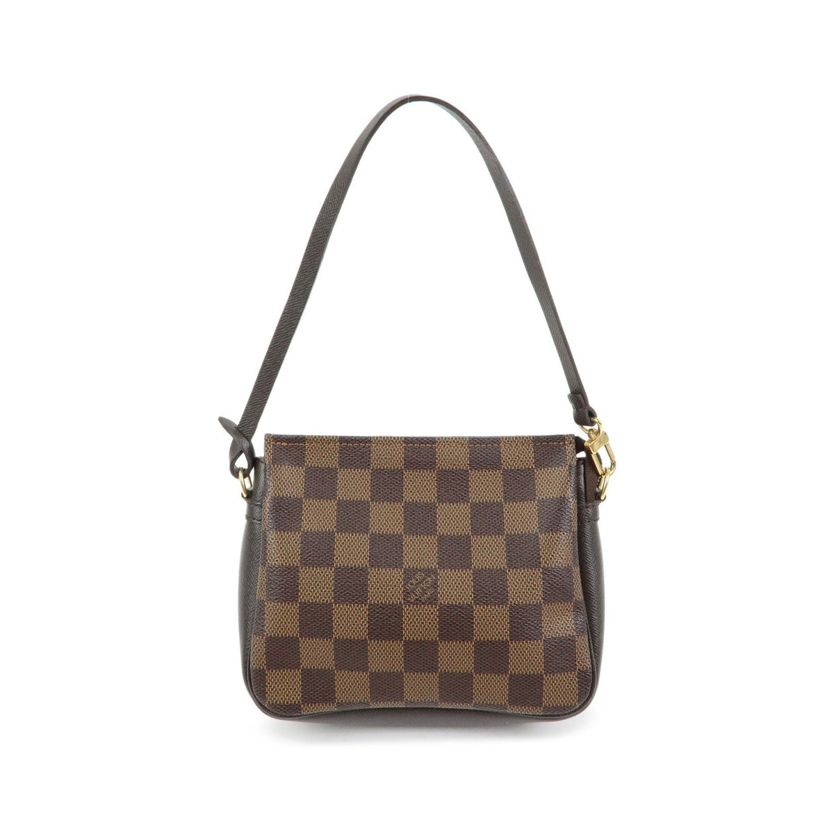 Louis Vuitton Trousse Make Up Damier, Brown, Canvas, Clutch