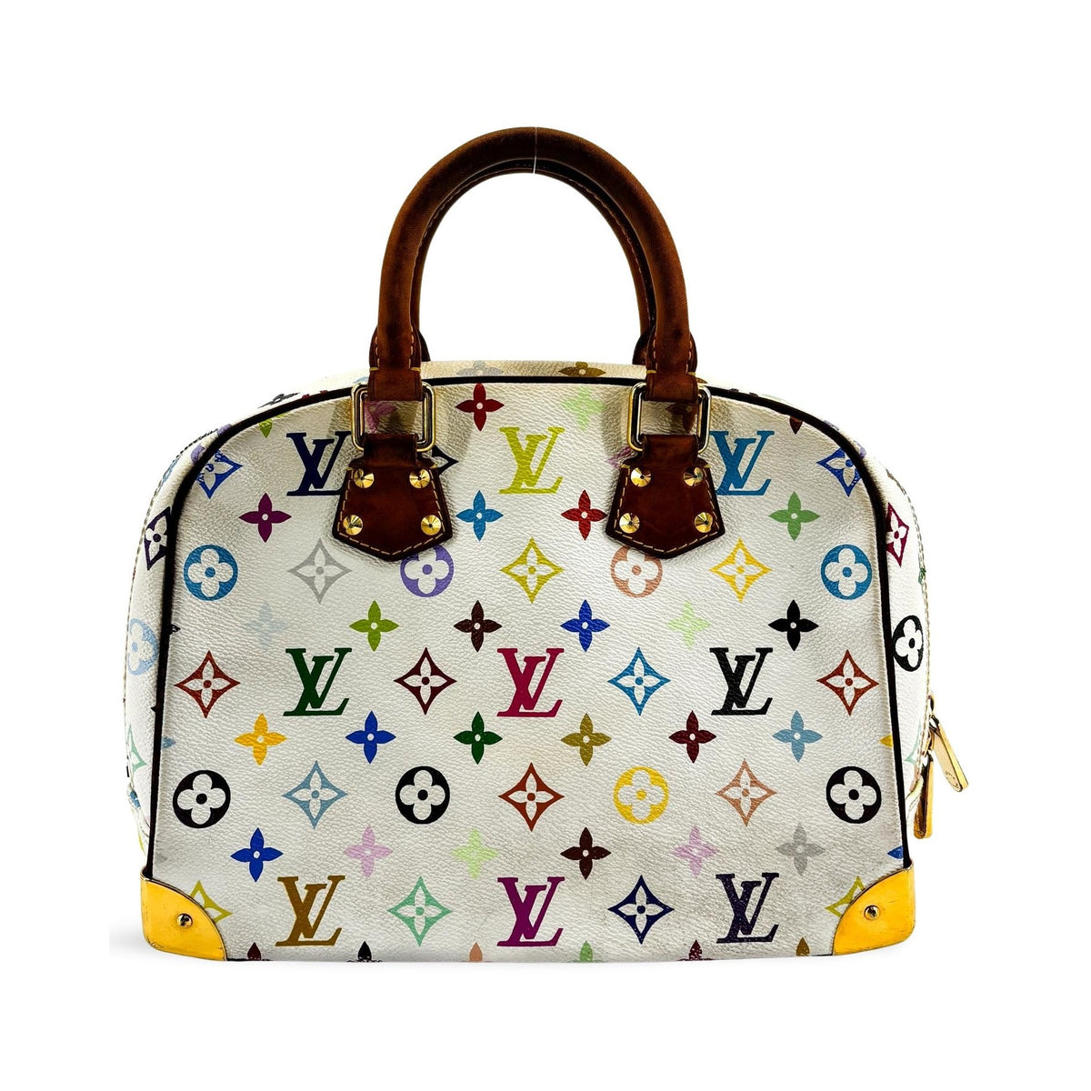 Louis Vuitton Trouville Monogram Multicolor, White, Canvas, Handbag