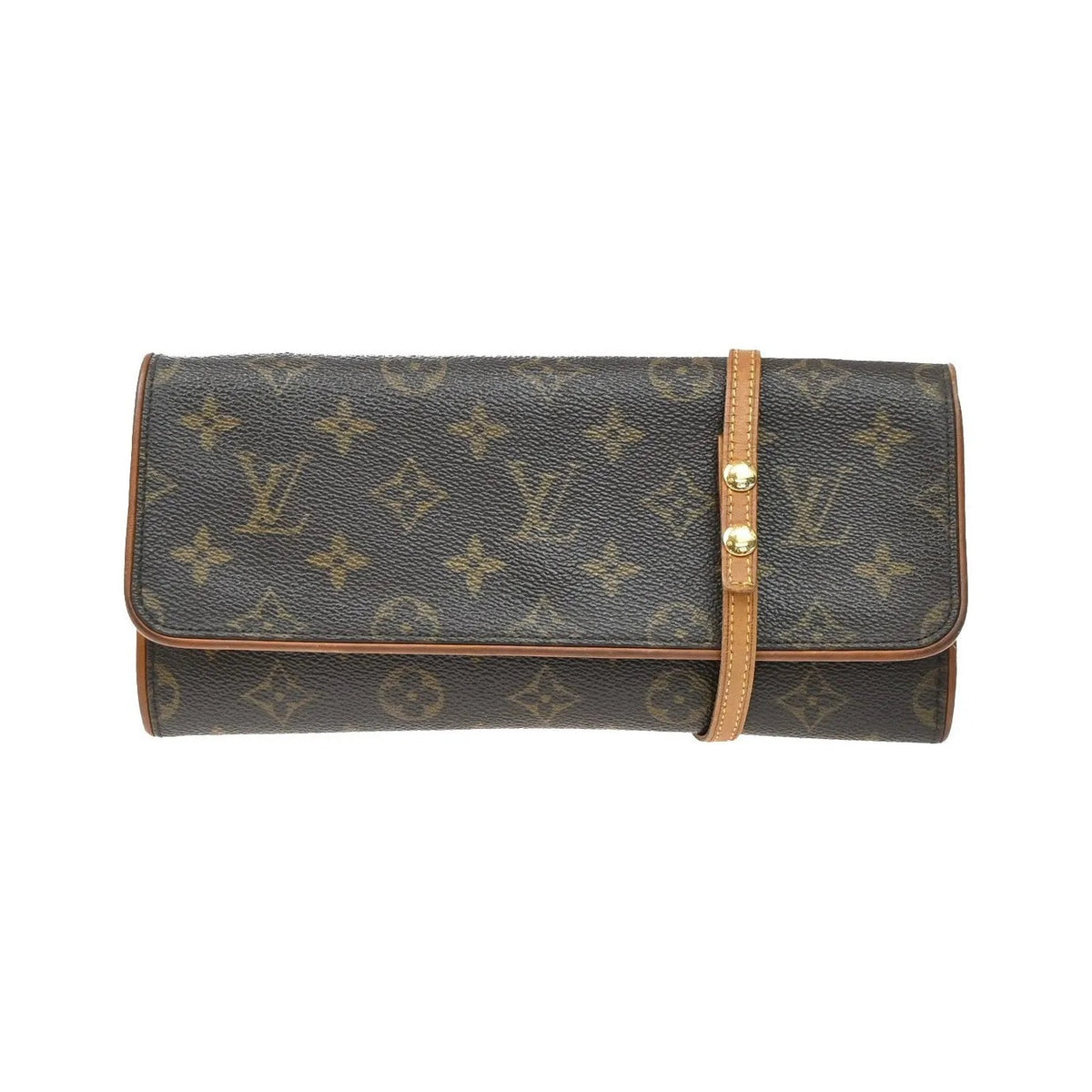 Louis Vuitton Twin Monogram, Brown, Canvas, Clutch