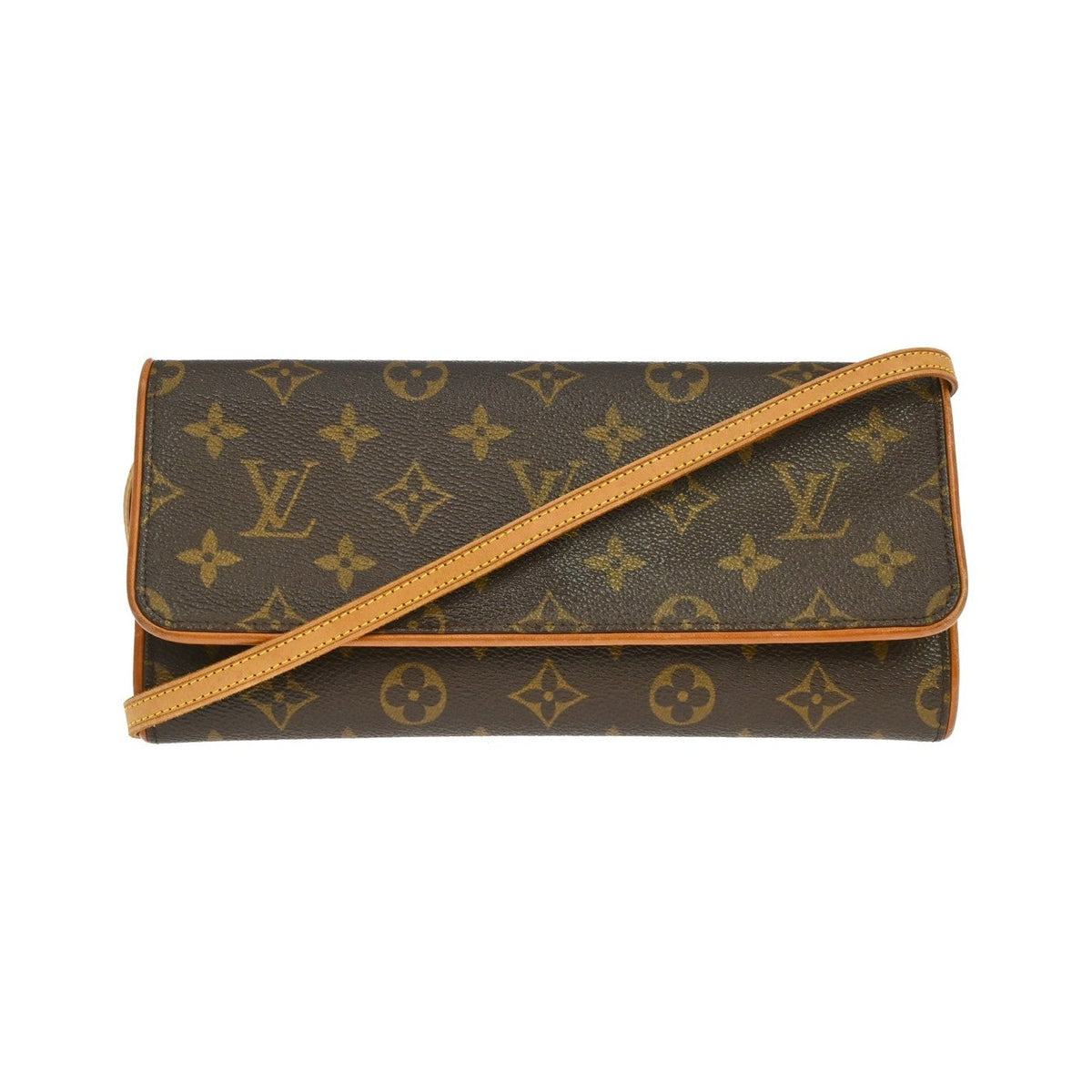 Louis Vuitton Twin Monogram, Brown, Canvas, Clutch