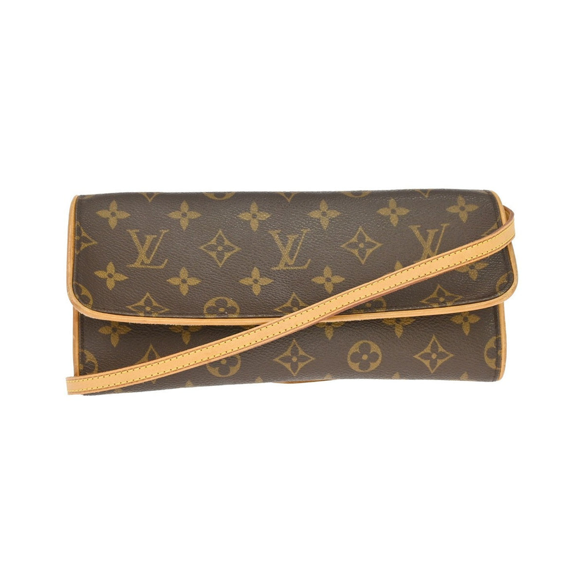 Louis Vuitton Twin Monogram Canvas, Brown, Canvas, Clutch