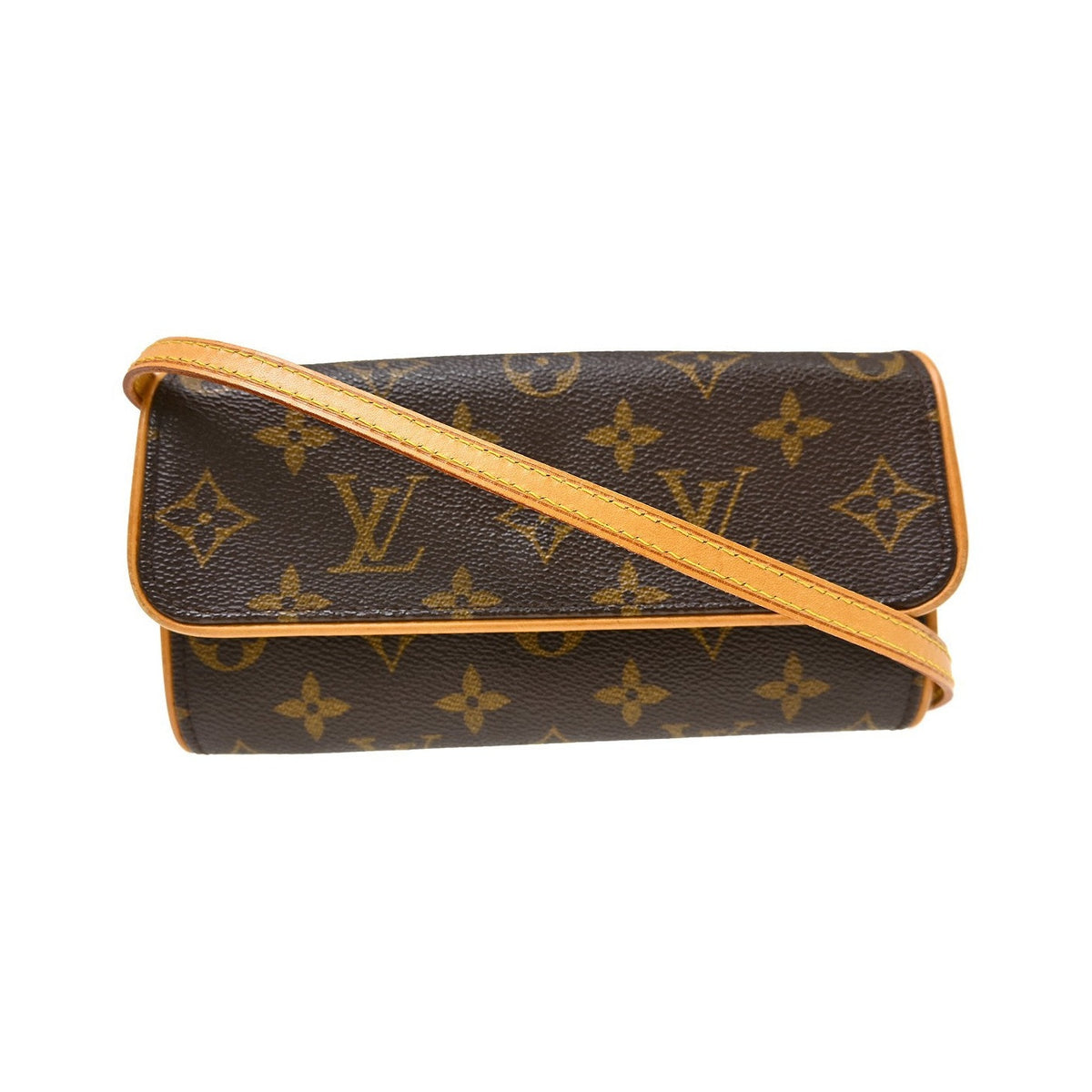 Louis Vuitton Twin Monogram Canvas, Brown, Canvas, Clutch