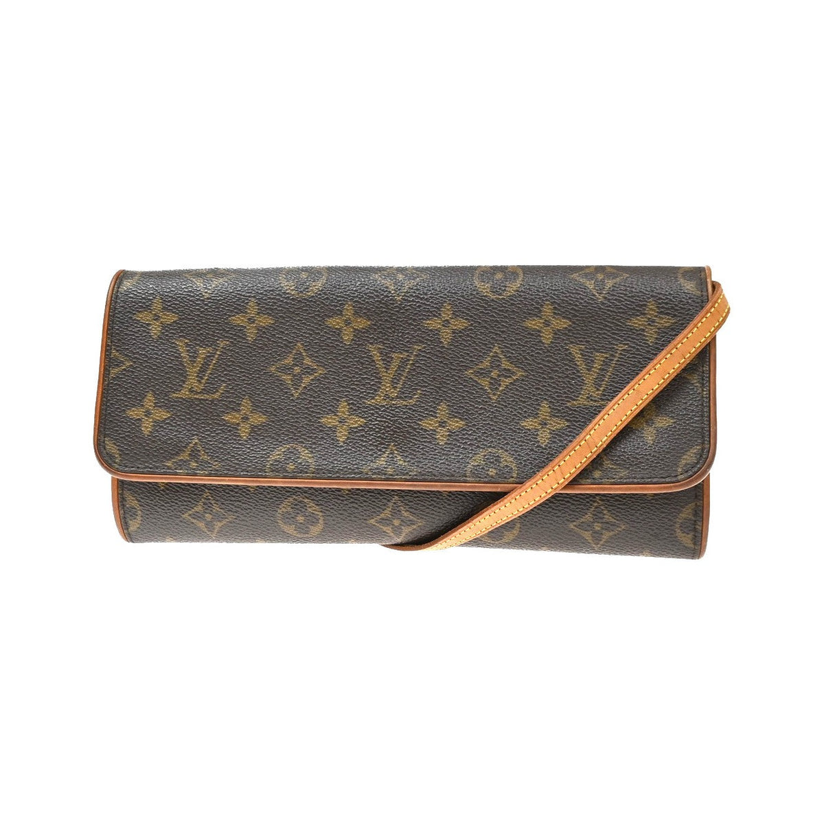 Louis Vuitton Twin Monogram Canvas, Brown, Canvas, Clutch