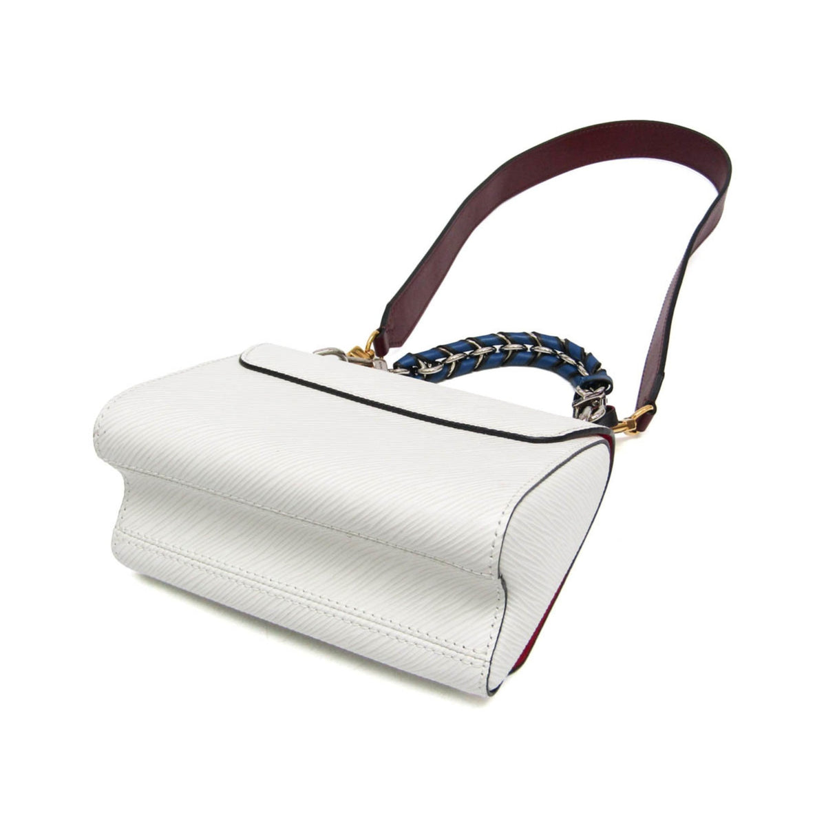 Louis Vuitton Twist Epi Leather, White, Leather, Handbag