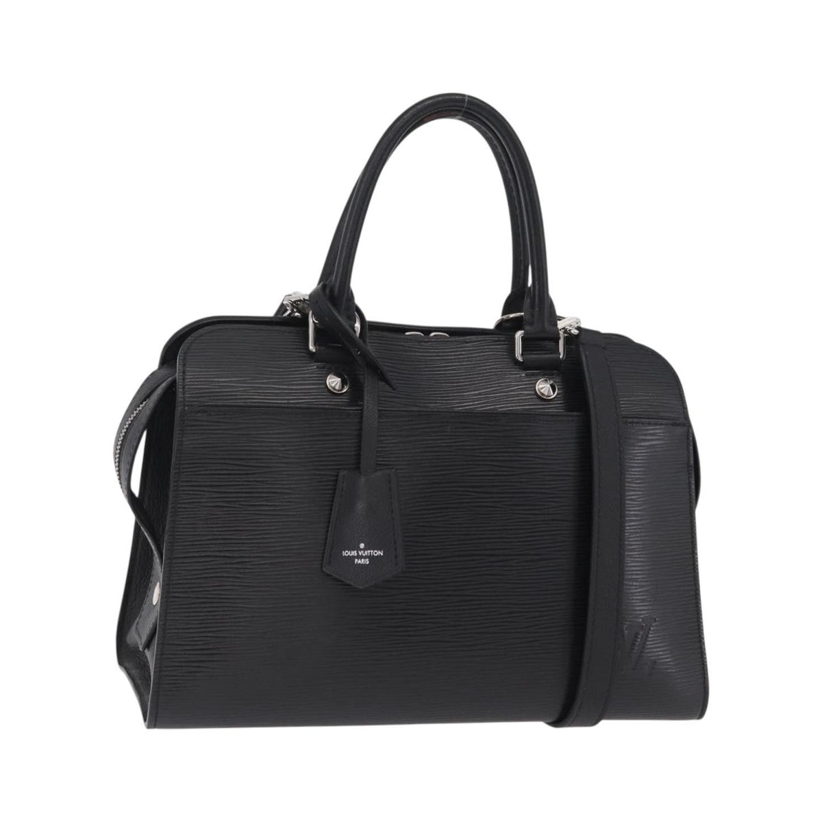 Louis Vuitton Vaneau Epi Leather, Black, Leather, Handbag