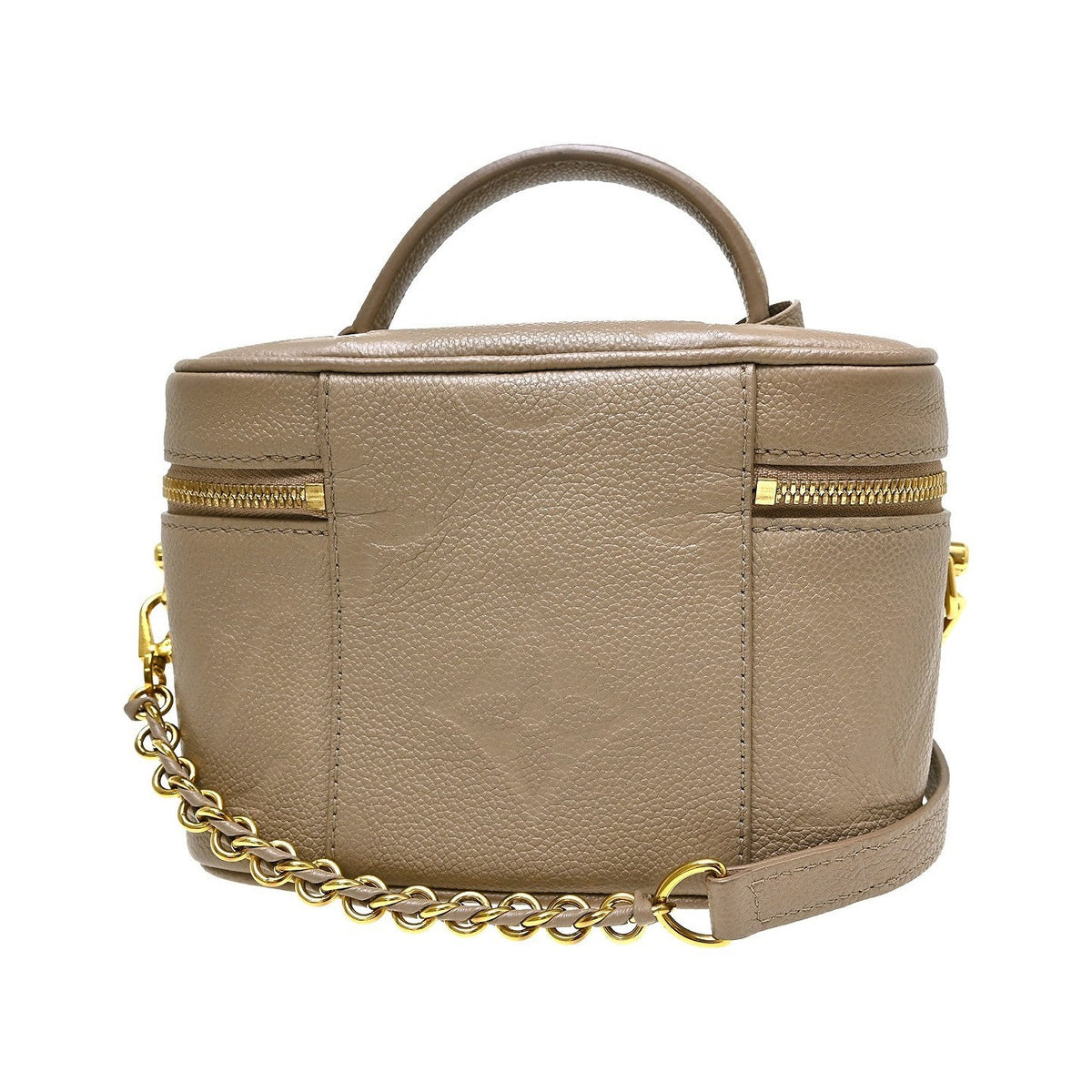 Louis Vuitton Vanity Monogram Empreinte Giant, Beige, Leather, Handbag