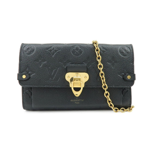Louis Vuitton Vavin Chain Monogram Empreinte Leather, Black, Leather, Crossbody Bag