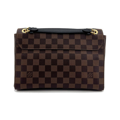 Louis Vuitton Vavin Damier with Leather, Brown, Canvas, Tote Bag