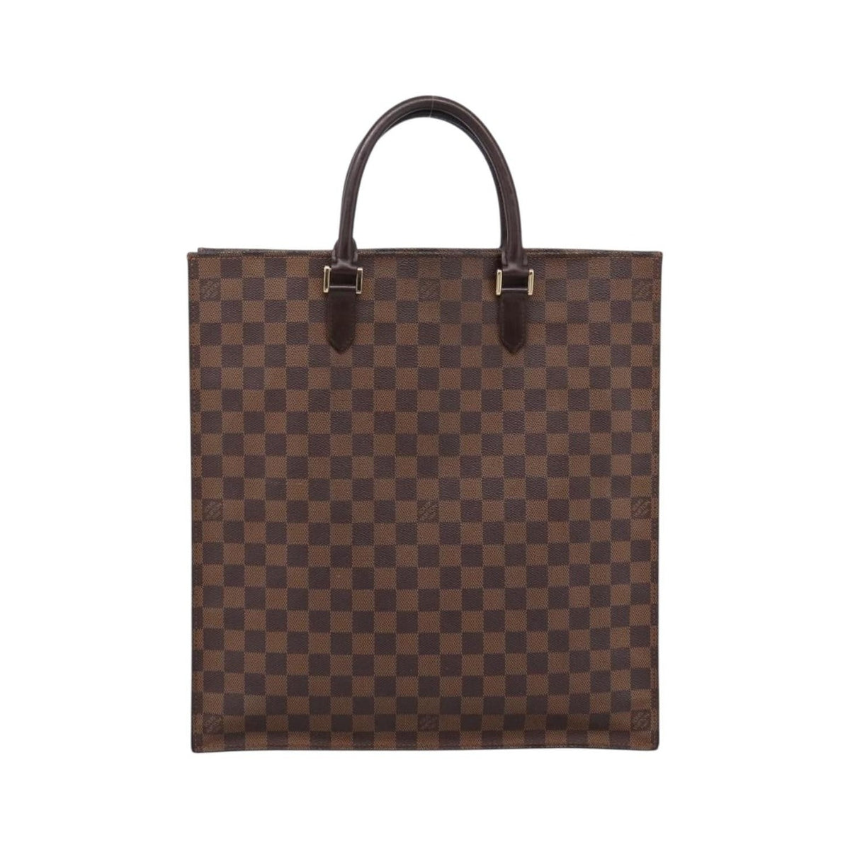 Louis Vuitton Venice Sac Plat Damier, Brown, Canvas, Tote Bag