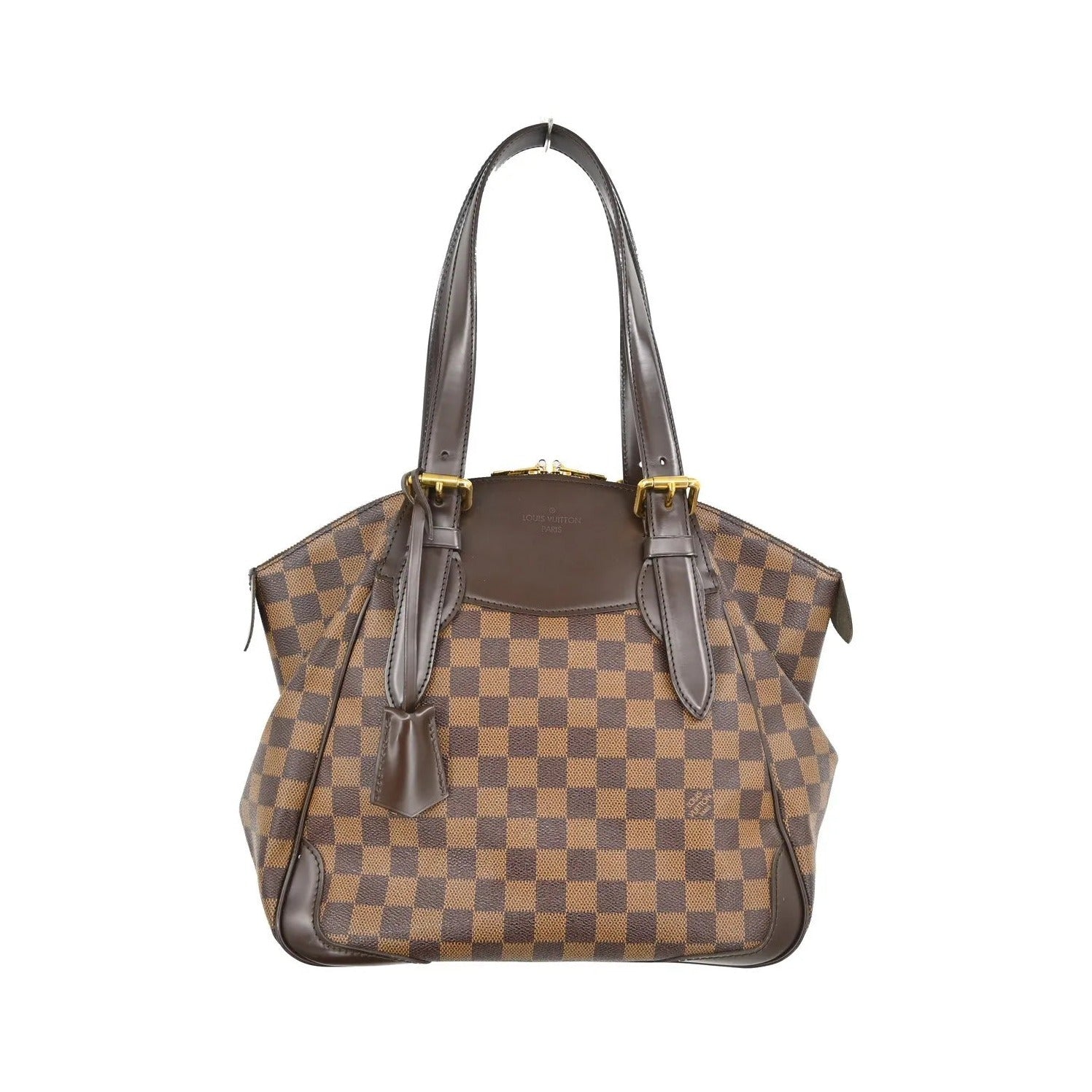 Louis Vuitton Verona Damier Ebene, Brown, Canvas, Tote Bag