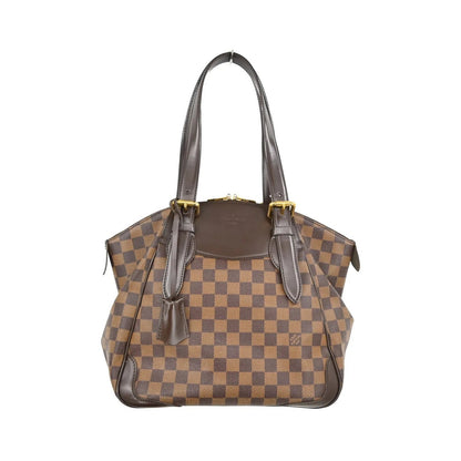 Louis Vuitton Verona Damier Ebene, Brown, Canvas, Tote Bag