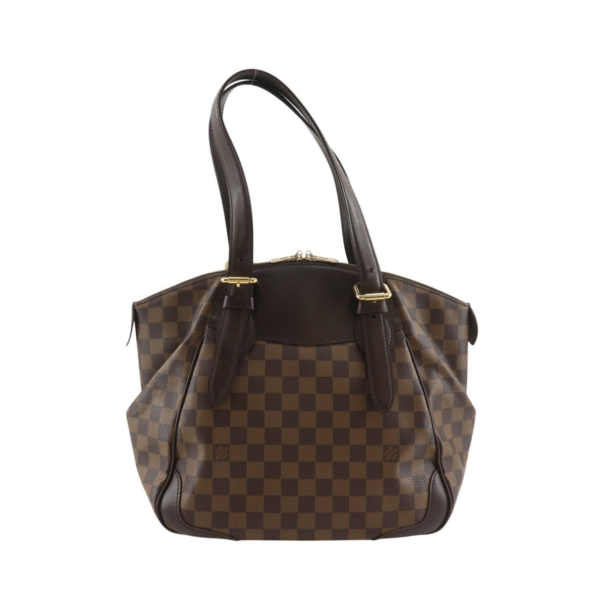 Louis Vuitton Verona Damier Ebene, Brown, Canvas, Tote Bag