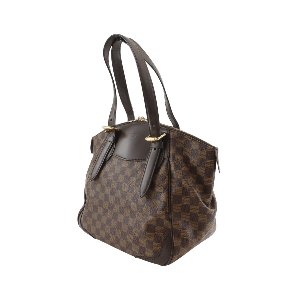 Louis Vuitton Verona Damier Ebene, Brown, Canvas, Tote Bag