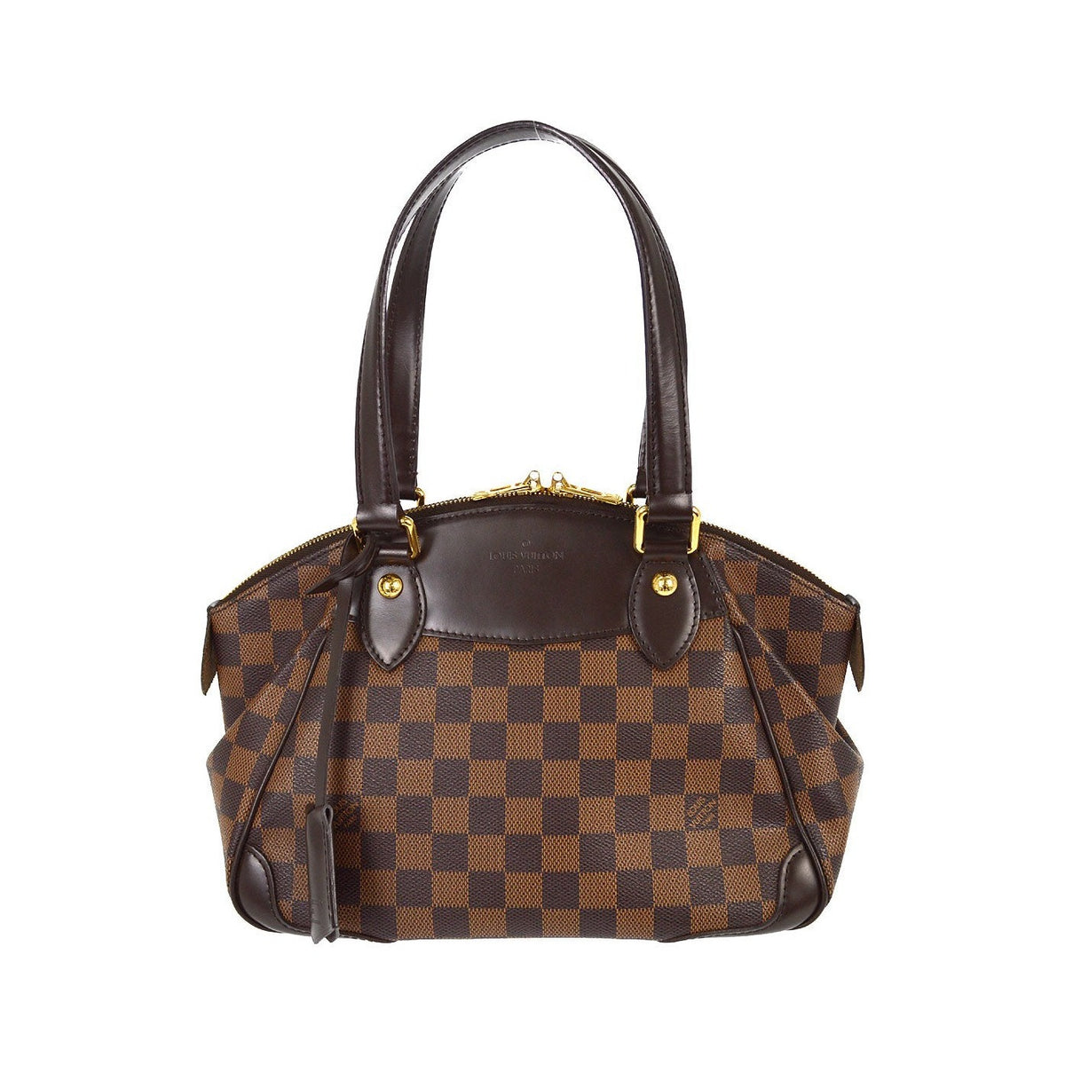 Louis Vuitton Verona Damier Ebene, Brown, Canvas, Handbag