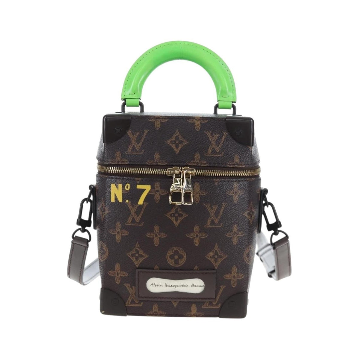 Louis Vuitton Vertical Box Trunk No.7 Trunk L'Oeil Vintage Monogram Canvas, Brown, Canvas, Handbag
