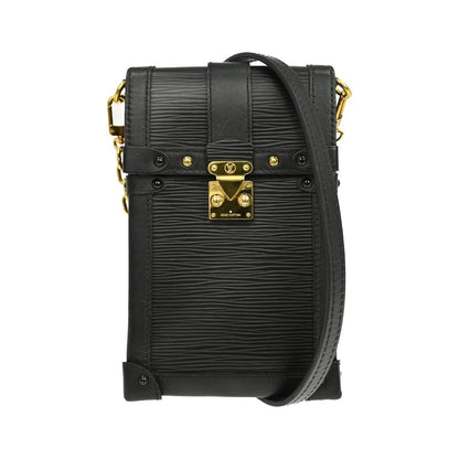 Louis Vuitton Vertical Trunk Pochette Epi Leather, Black, Leather, Clutch