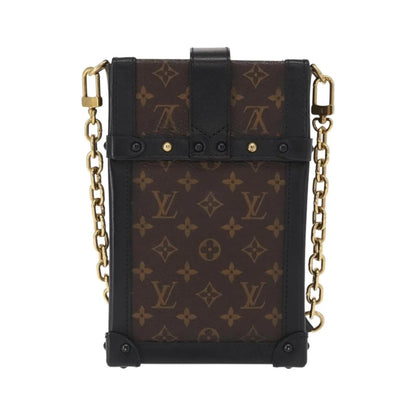 Louis Vuitton Vertical Trunk Pochette Monogram Canvas, Brown, Canvas, Clutch
