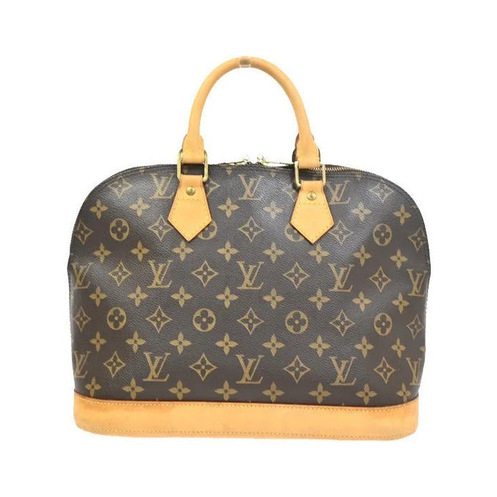 Louis Vuitton Vintage Alma Monogram Canvas, Brown, Canvas, Handbag
