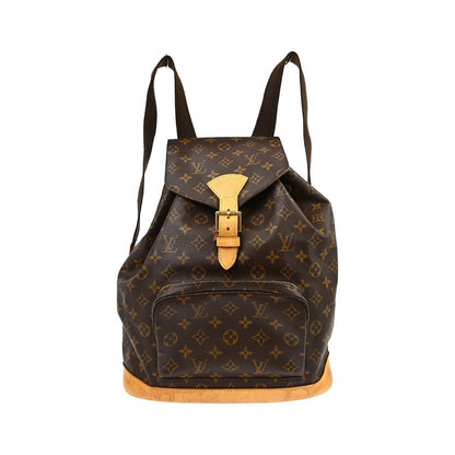 Louis Vuitton Vintage Montsouris Monogram Canvas, Brown, Canvas, Backpack