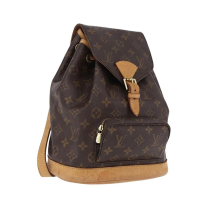 Louis Vuitton Vintage Montsouris Monogram Canvas, Brown, Canvas, Backpack