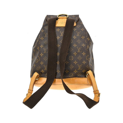 Louis Vuitton Vintage Montsouris Monogram Canvas, Brown, Canvas, Backpack