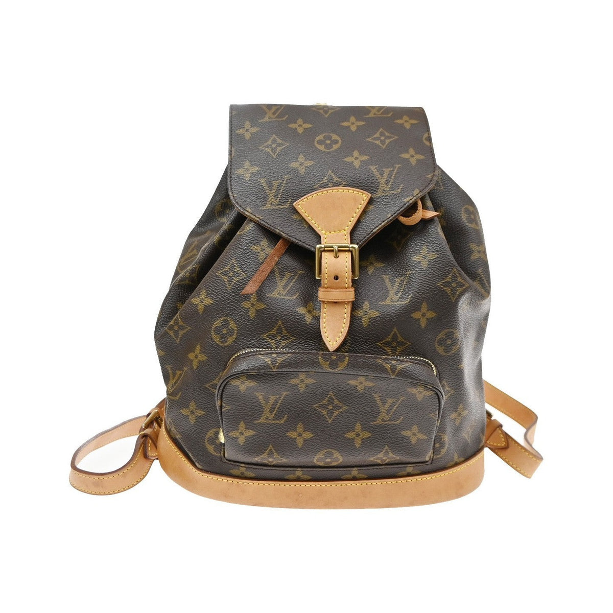 Louis Vuitton Vintage Montsouris Monogram Canvas, Brown, Canvas, Backpack
