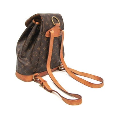 Louis Vuitton Vintage Montsouris Monogram Canvas, Brown, Canvas, Backpack