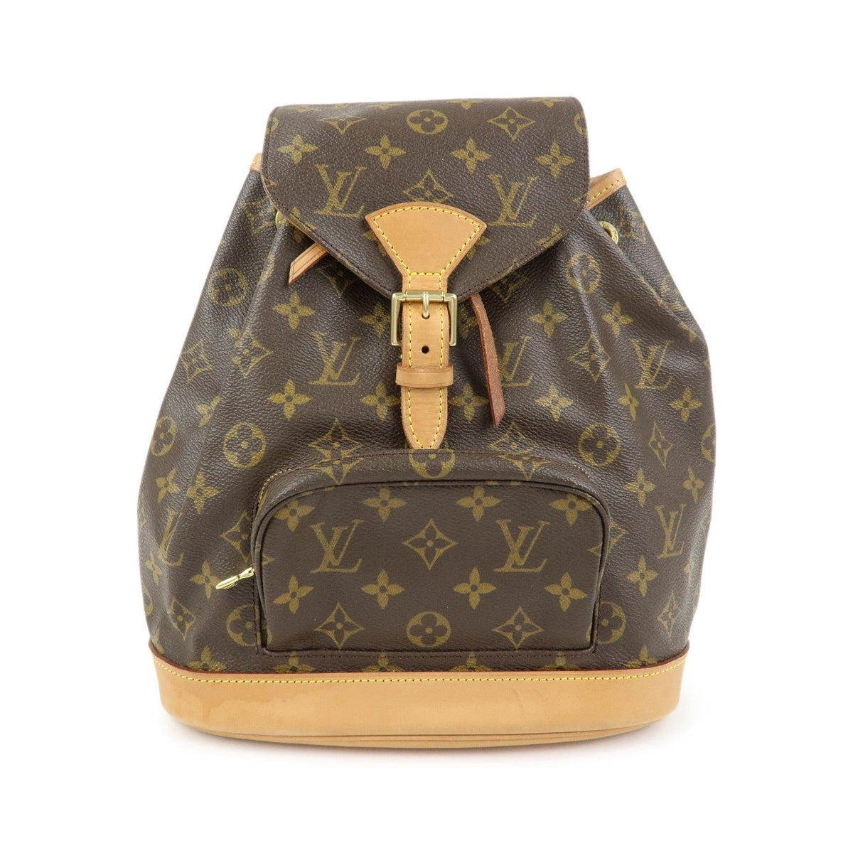 Louis Vuitton Vintage Montsouris Monogram Canvas, Brown, Canvas, Backpack