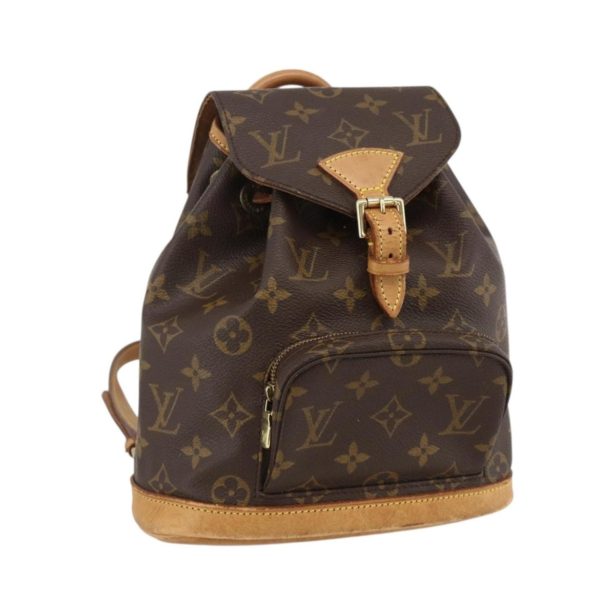 Louis Vuitton Vintage Montsouris Monogram Canvas, Brown, Canvas, Backpack