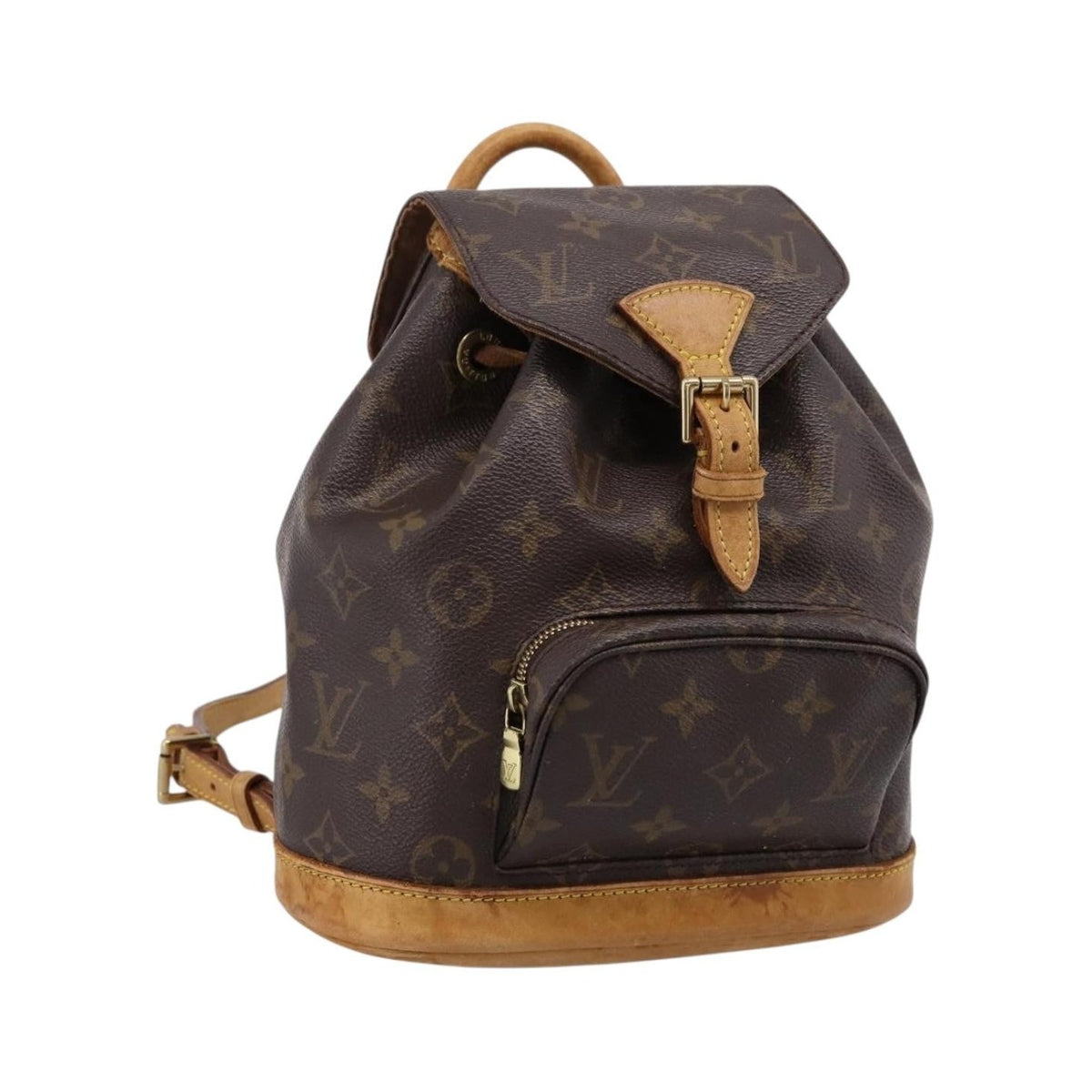 Louis Vuitton Vintage Montsouris Monogram Canvas, Brown, Canvas, Backpack