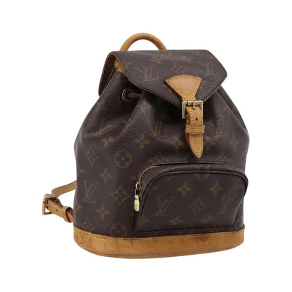 Louis Vuitton Vintage Montsouris Monogram Canvas, Brown, Canvas, Backpack