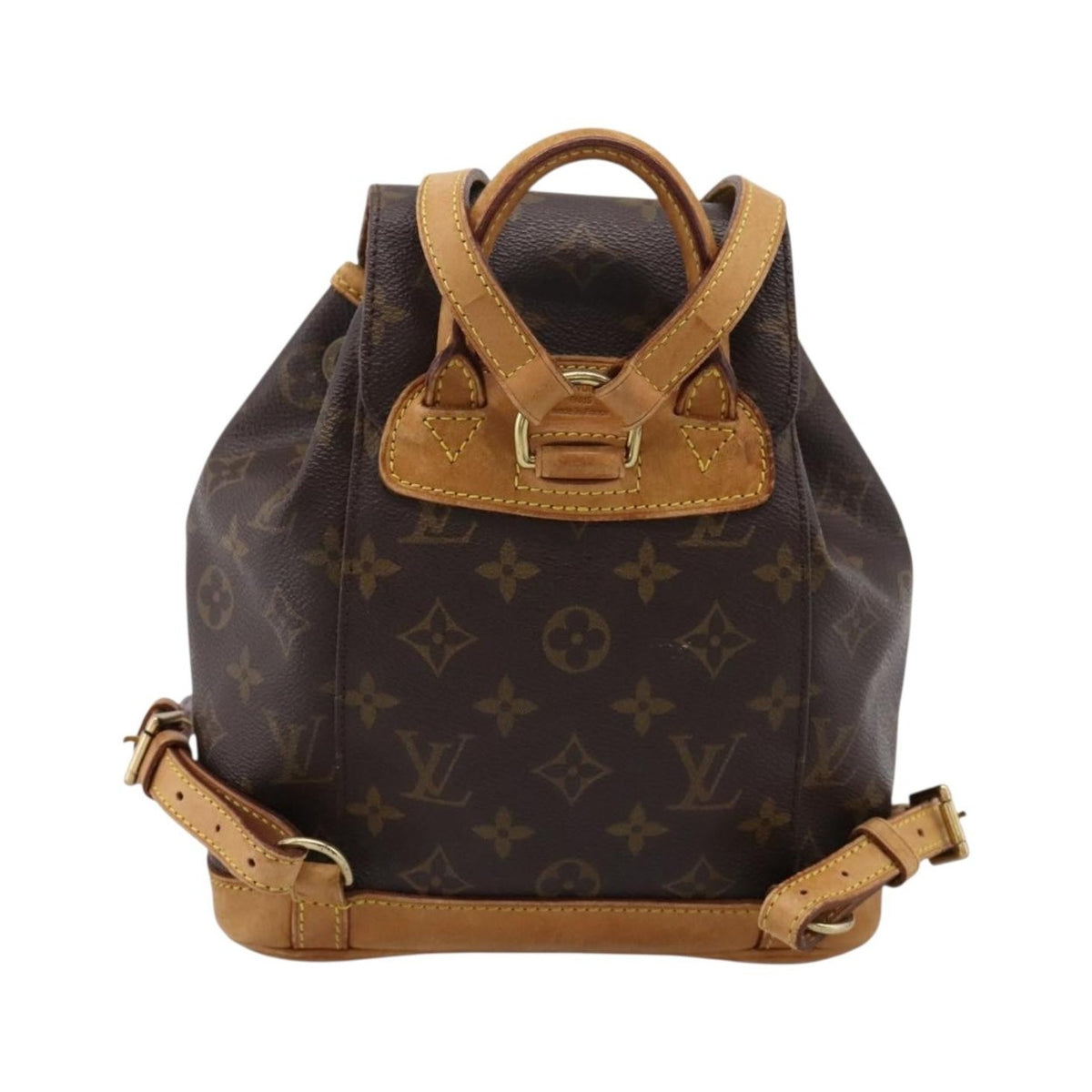 Louis Vuitton Vintage Montsouris Monogram Canvas, Brown, Canvas, Backpack