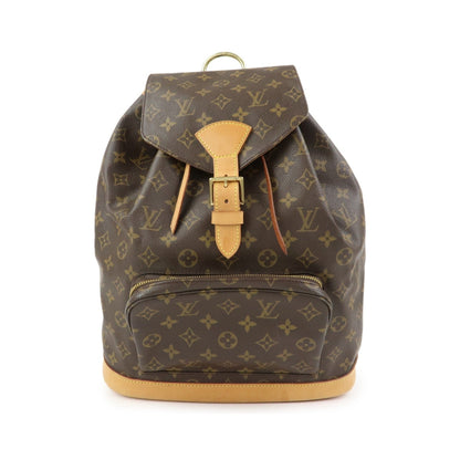 Louis Vuitton Vintage Montsouris Monogram Canvas, Brown, Canvas, Backpack