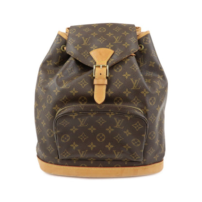 Louis Vuitton Vintage Montsouris Monogram Canvas, Brown, Canvas, Backpack
