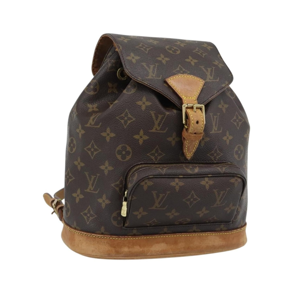 Louis Vuitton Vintage Montsouris Monogram Canvas, Brown, Canvas, Backpack