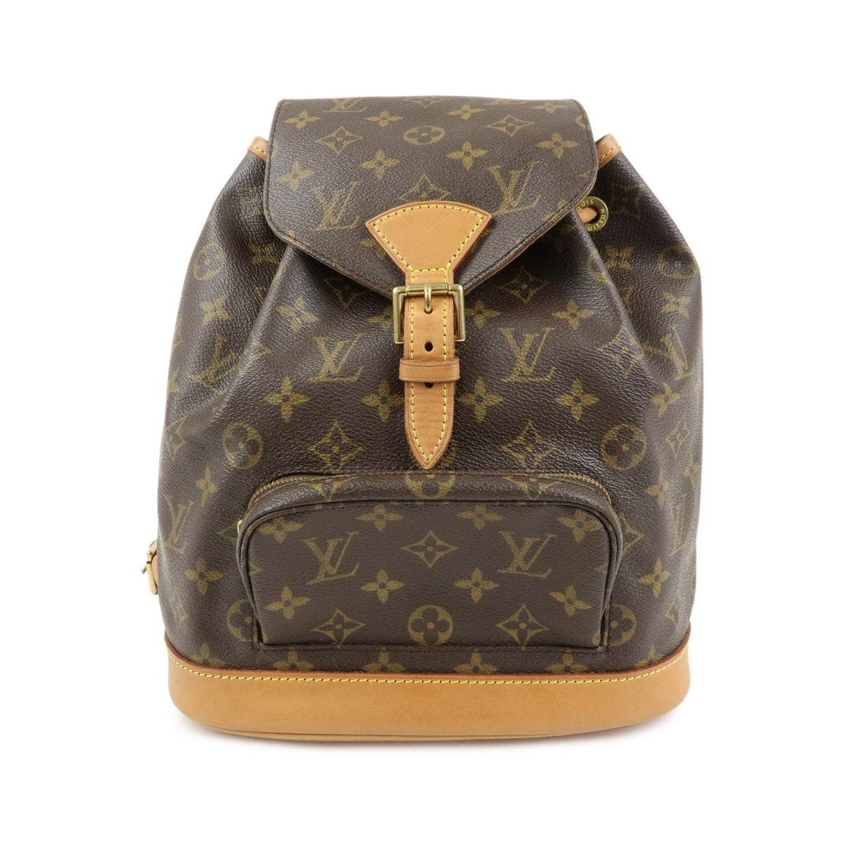 Louis Vuitton Vintage Montsouris Monogram Canvas, Brown, Canvas, Backpack