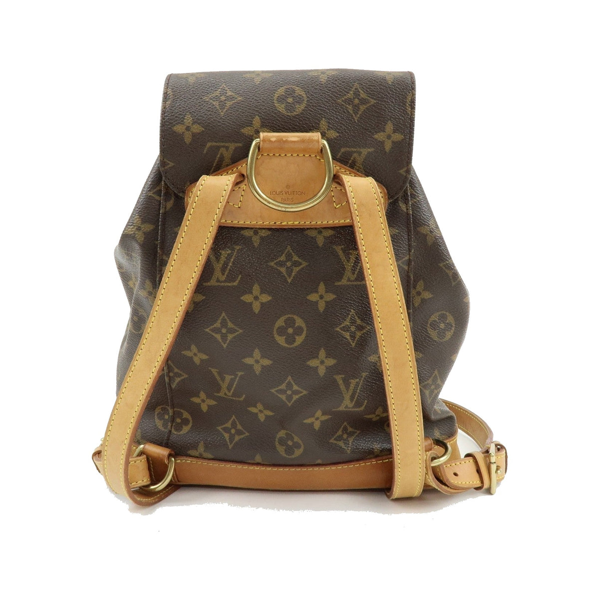 Louis Vuitton Vintage Montsouris Monogram Canvas, Brown, Canvas, Backpack