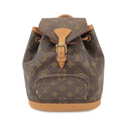 Louis Vuitton Vintage Montsouris Monogram Canvas, Brown, Canvas, Backpack