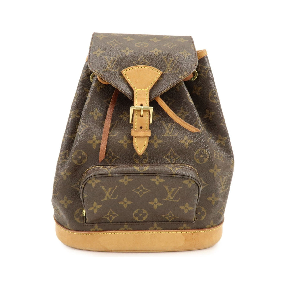 Louis Vuitton Vintage Montsouris Monogram Canvas, Brown, Canvas, Backpack