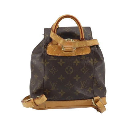 Louis Vuitton Vintage Montsouris Monogram Canvas, Brown, Canvas, Backpack